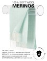KINTORE-OLIVE, длиный ШАРФ из мягчайшей шерсти MERINOS из пряжи средней тяжести, однотонная коллекционная линия UNITON-PLURALISM (Много-гранности) FHs.W220_VN-2051/57.OLIVE